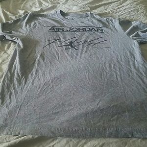 $40 large Air jordan grey shirt